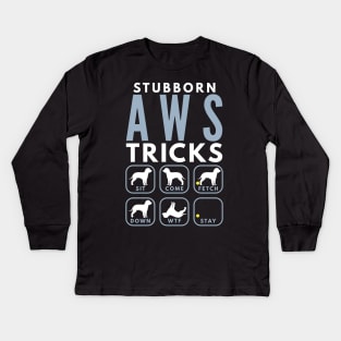 Stubborn American Water Spaniel Tricks - Dog Training Kids Long Sleeve T-Shirt